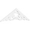 Ekena Millwork Pitch Preston Architectural Grade PVC Gable Pediment, 60"W x 17 1/2"H x 1"P (7/12) GPP060X018X100PRE - alternate 1